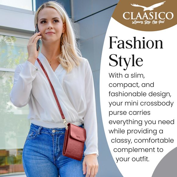 Classico Small Crossbody Phone Purse - Crossbody Bag Wallet :v - Picture 5 of 6